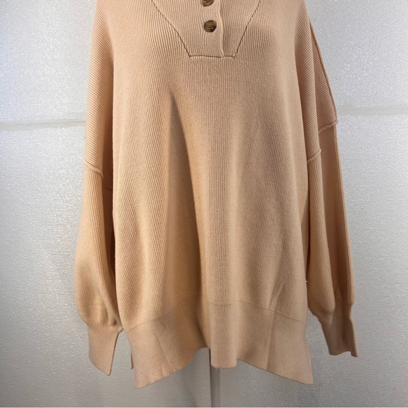 NWT Womens Long Sleeve Button Up Drop Shoulder Sweaters Fall Oversized - Picture 7 of 17
